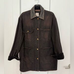 SIMKHAI Larz Denim Chire Jacket in Terrenea